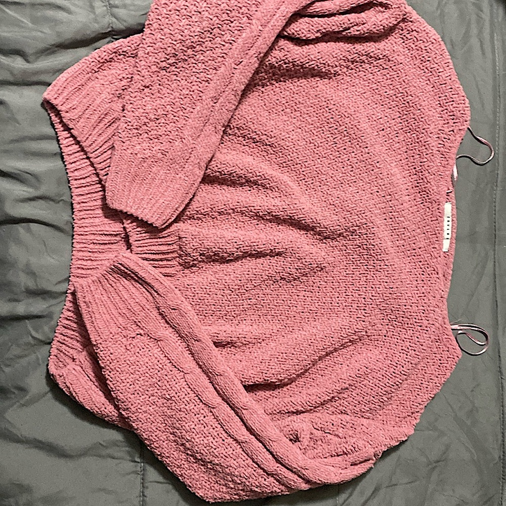 Favlux cropped pink sweater